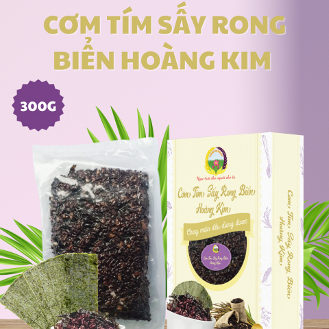 CƠM TÍM SẤY RONG BIỂN HOÀNG KIM